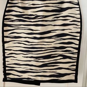 Ann Taylor Zebra Pencil Skirt